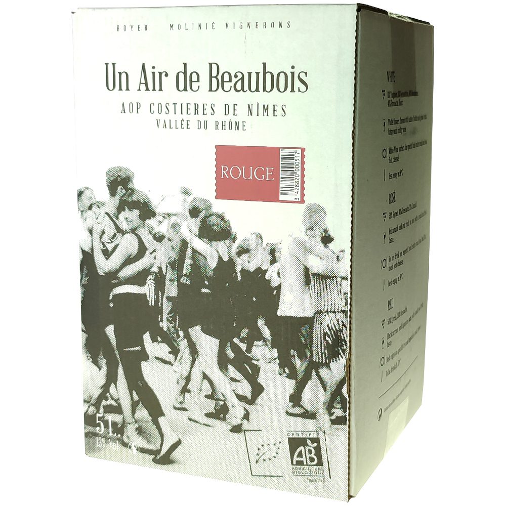 Côstières de Nîmes rouge Bib 5L Château Beaubois